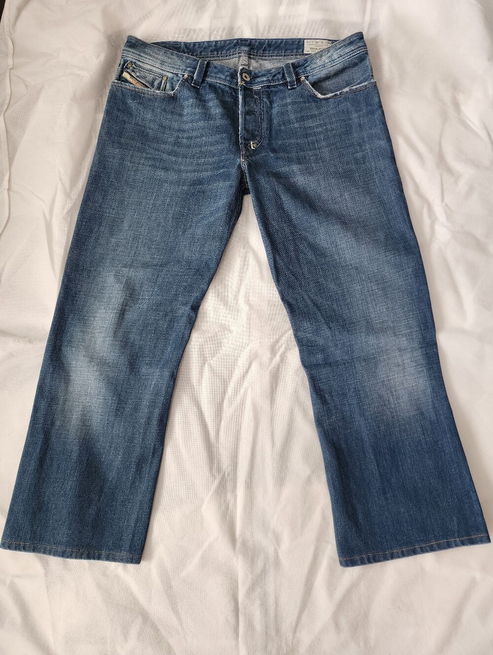 Diesel Shazor Men's Faded Blue Jeans Size 38